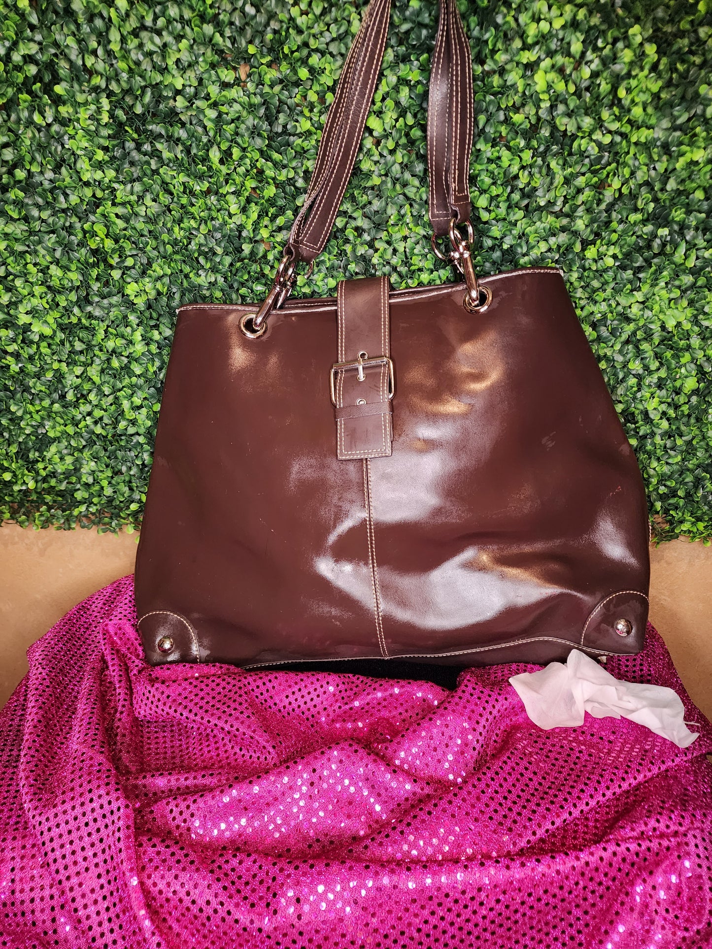 Wilson's Leather Brown Riding/Tote Bag