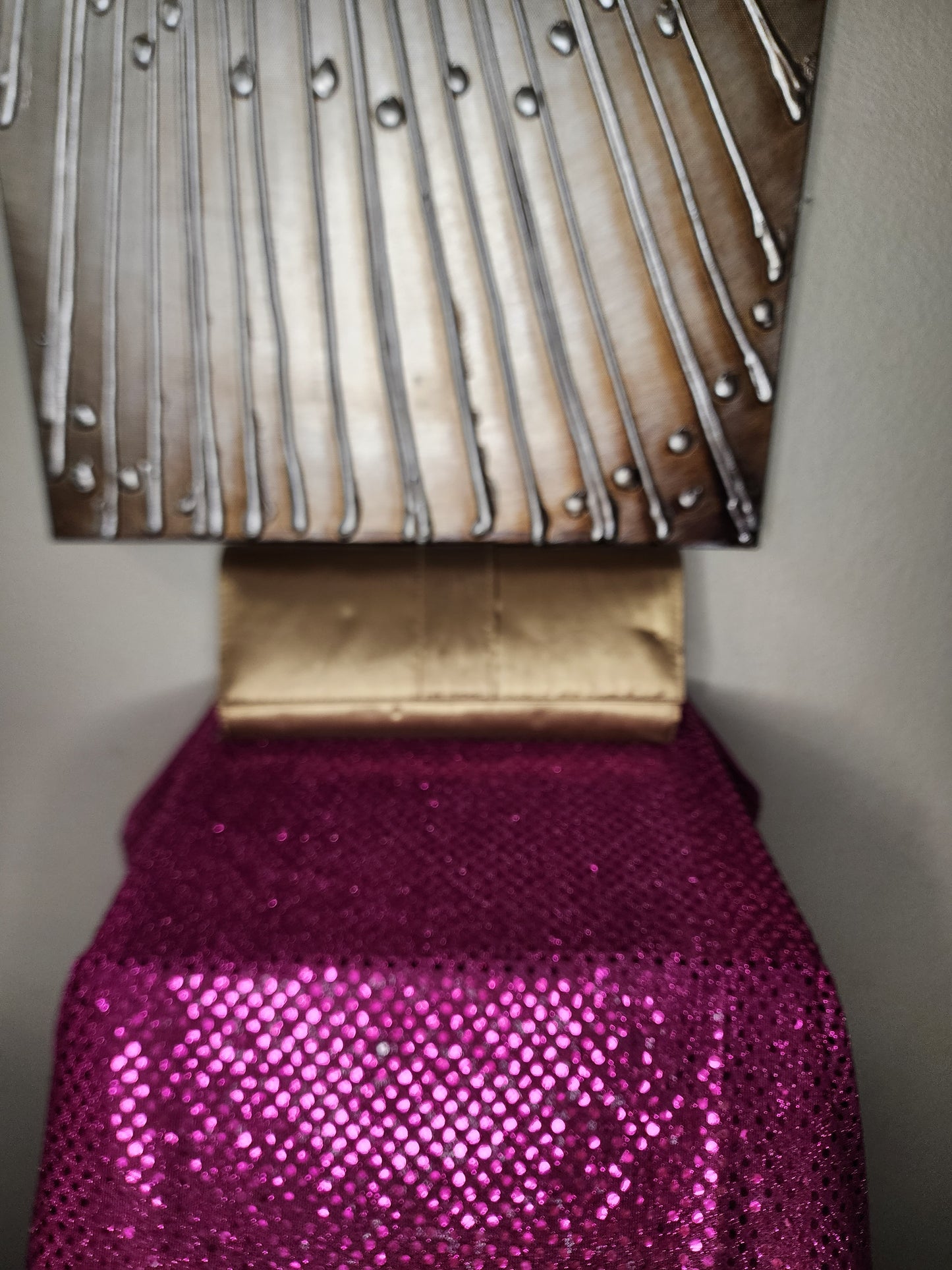 Bronze Satin Clutch Bag