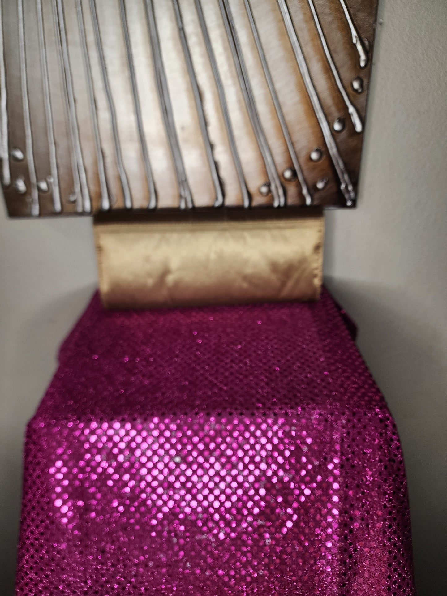 Bronze Satin Clutch Bag