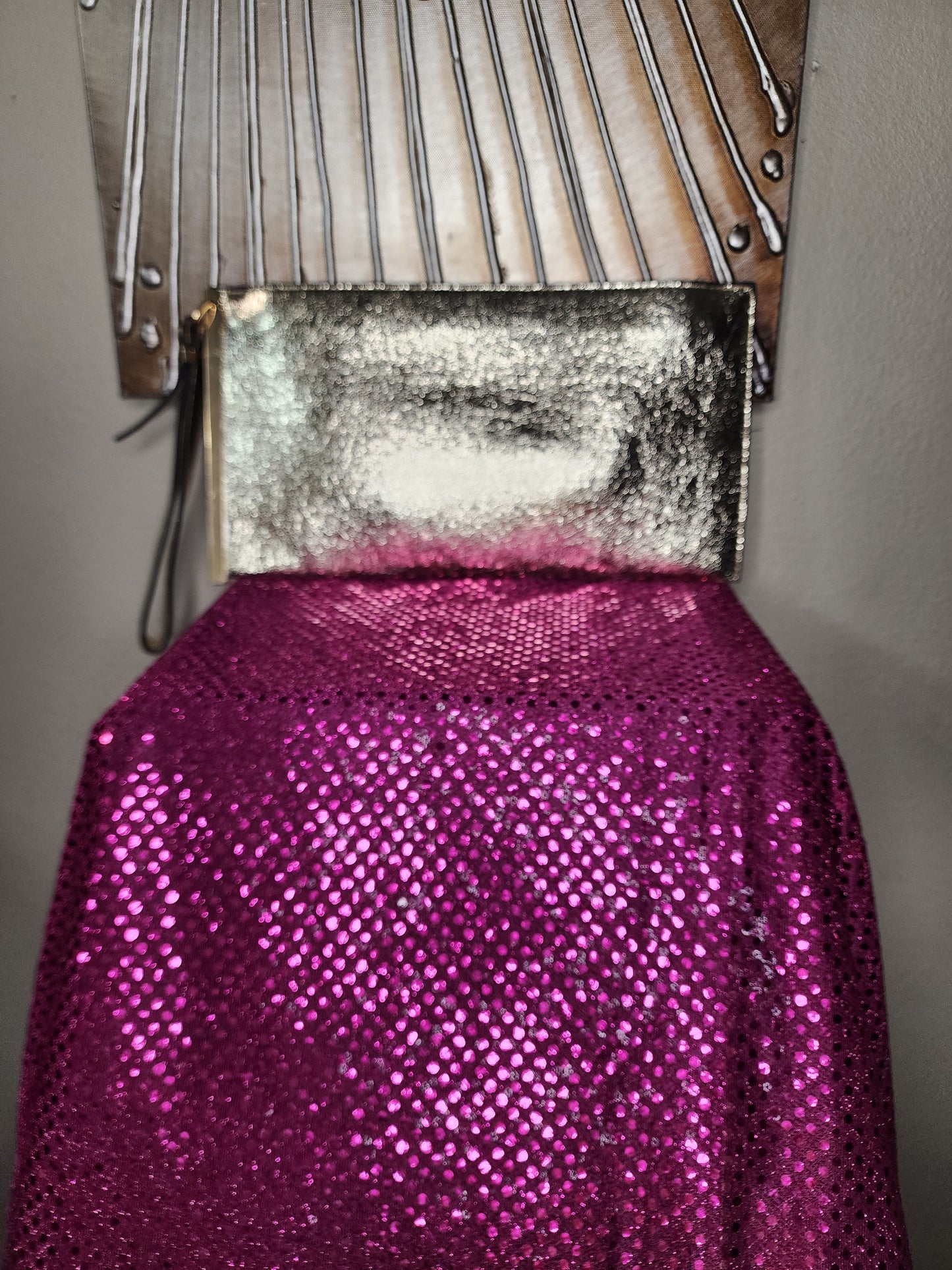 Gold Foil Clutch/Wristlet