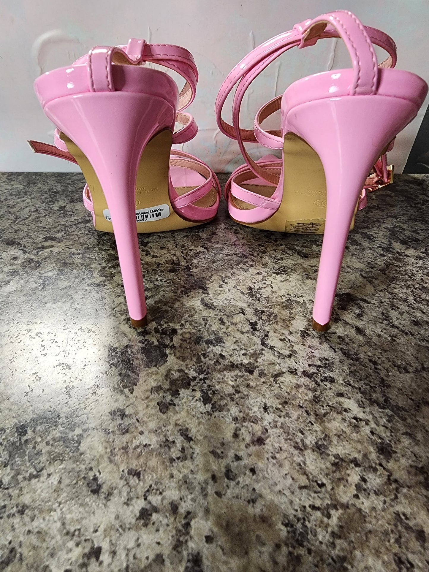 Liliana Pink Strappy Heels