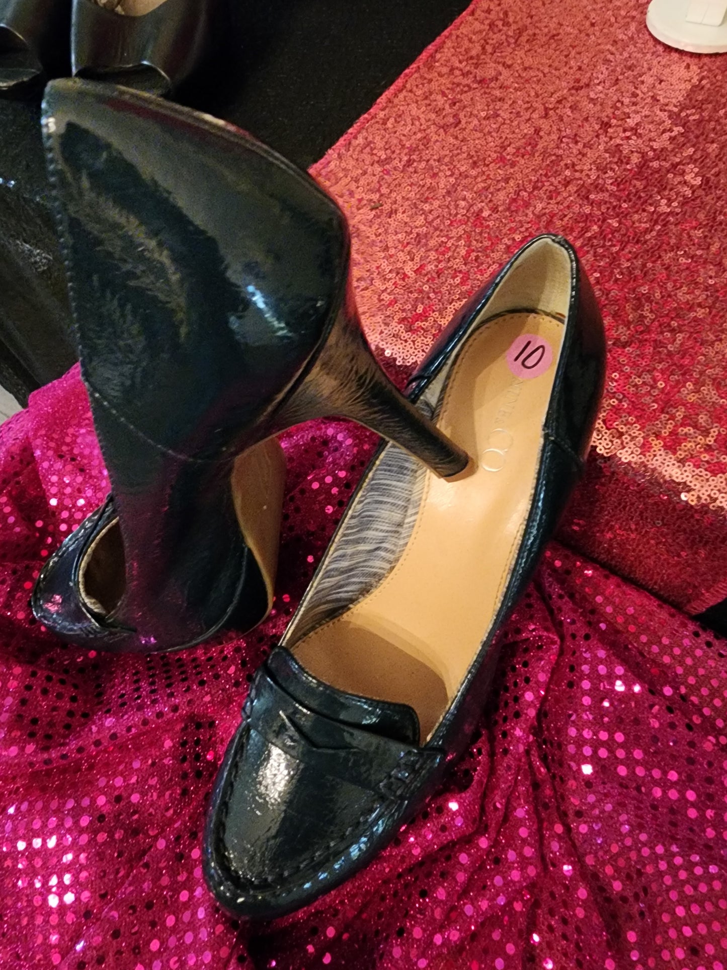 Nine & Co. Loafer Heel (Navy)
