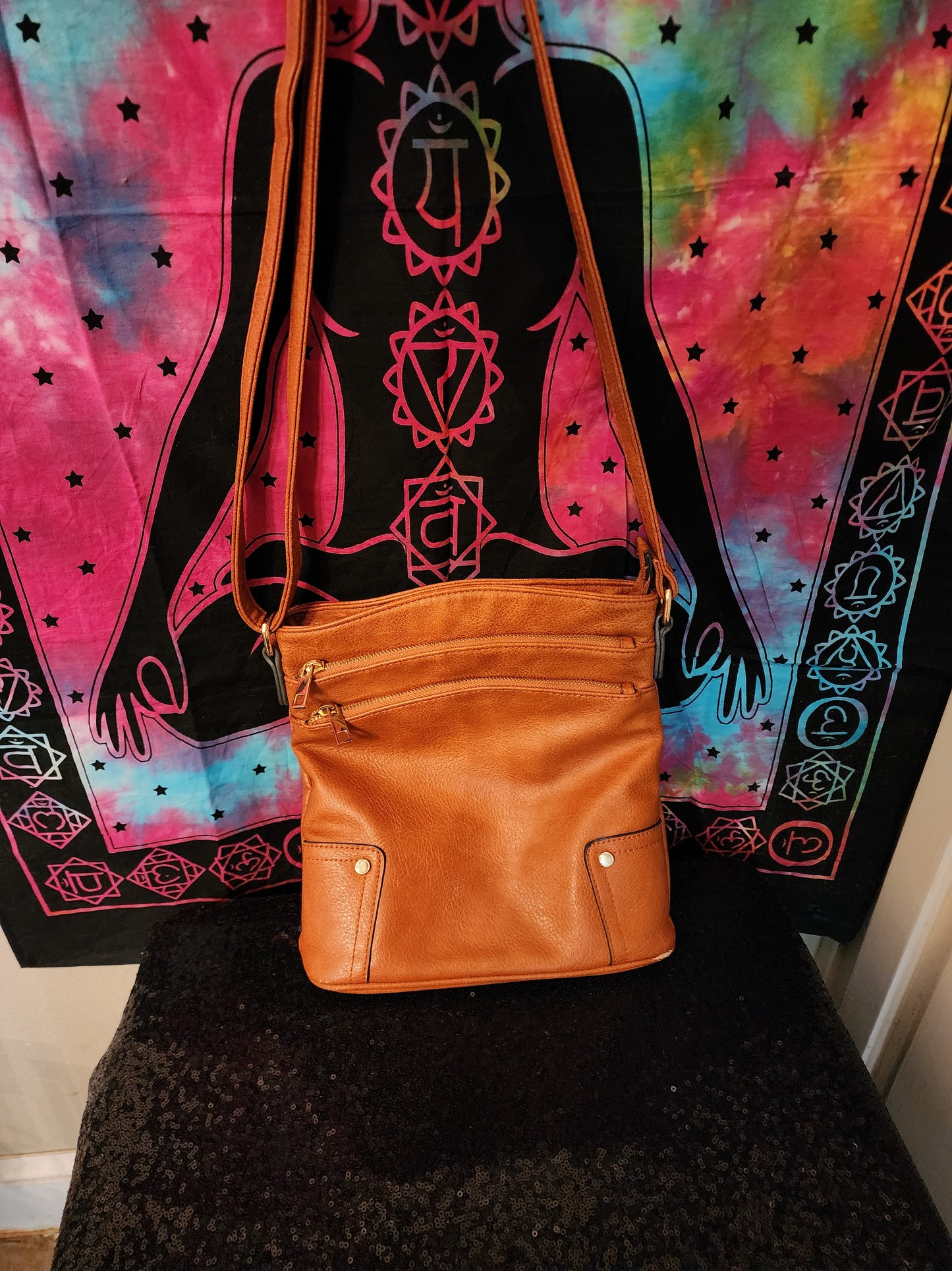 Cognac Crossbody Purse