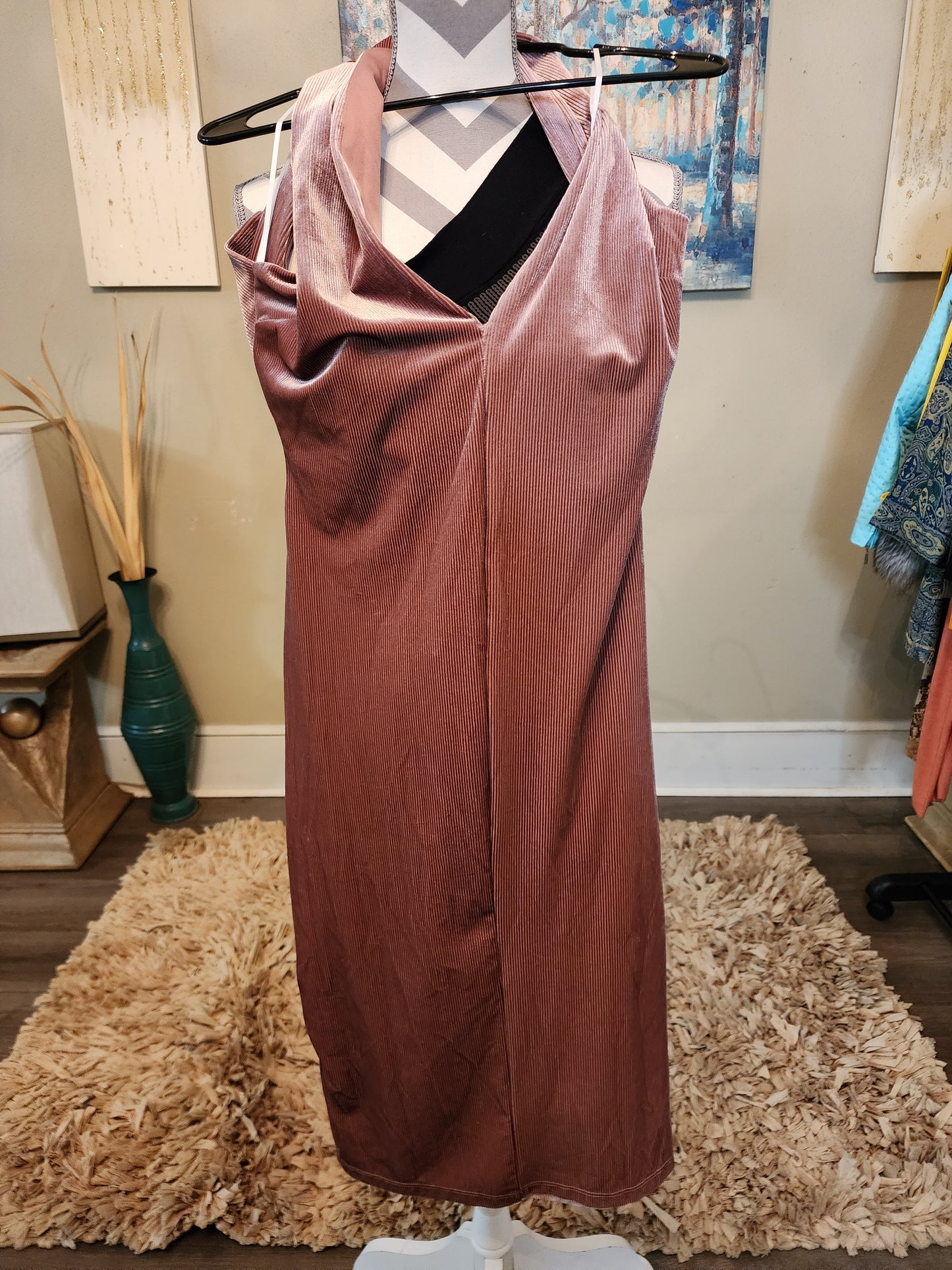 Nasty Gal Corduroy Halter Dress