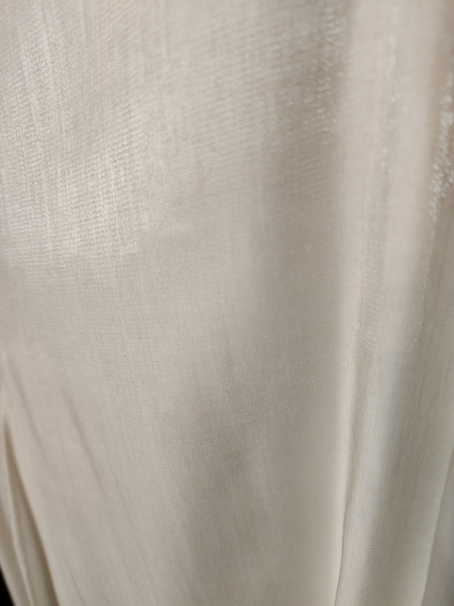 Prelude White Shimmer Satin Wide Slacks