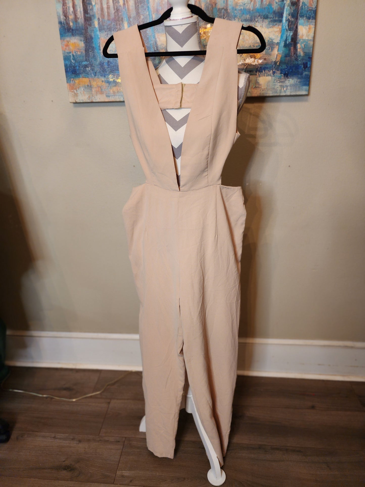 Nasty Gal Lioness Blush/Beige Jumpsuit