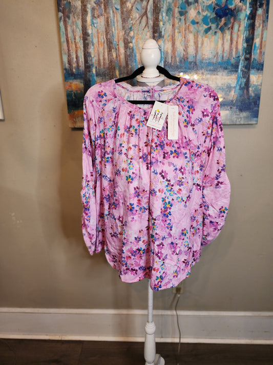 Brialla Top Pink Floral