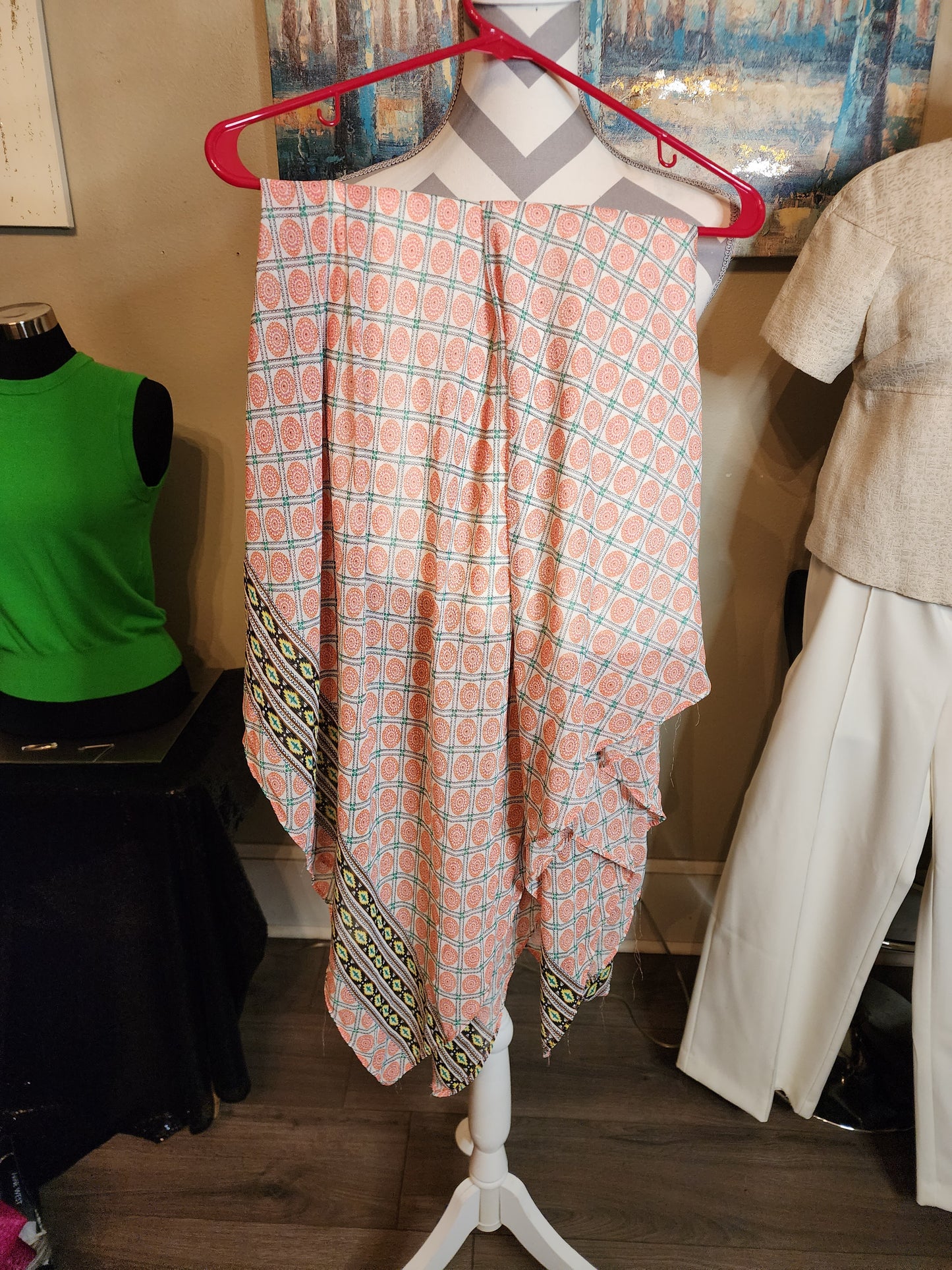 Soprano Coral and White Handerkerchief Skirt