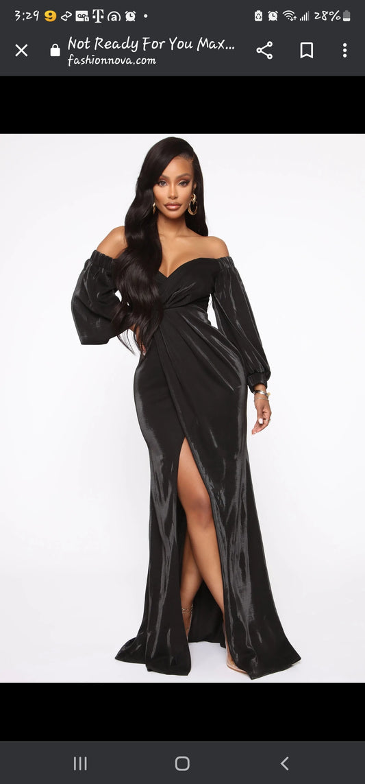 Fashion Nova Not Ready for You Maxi Dress