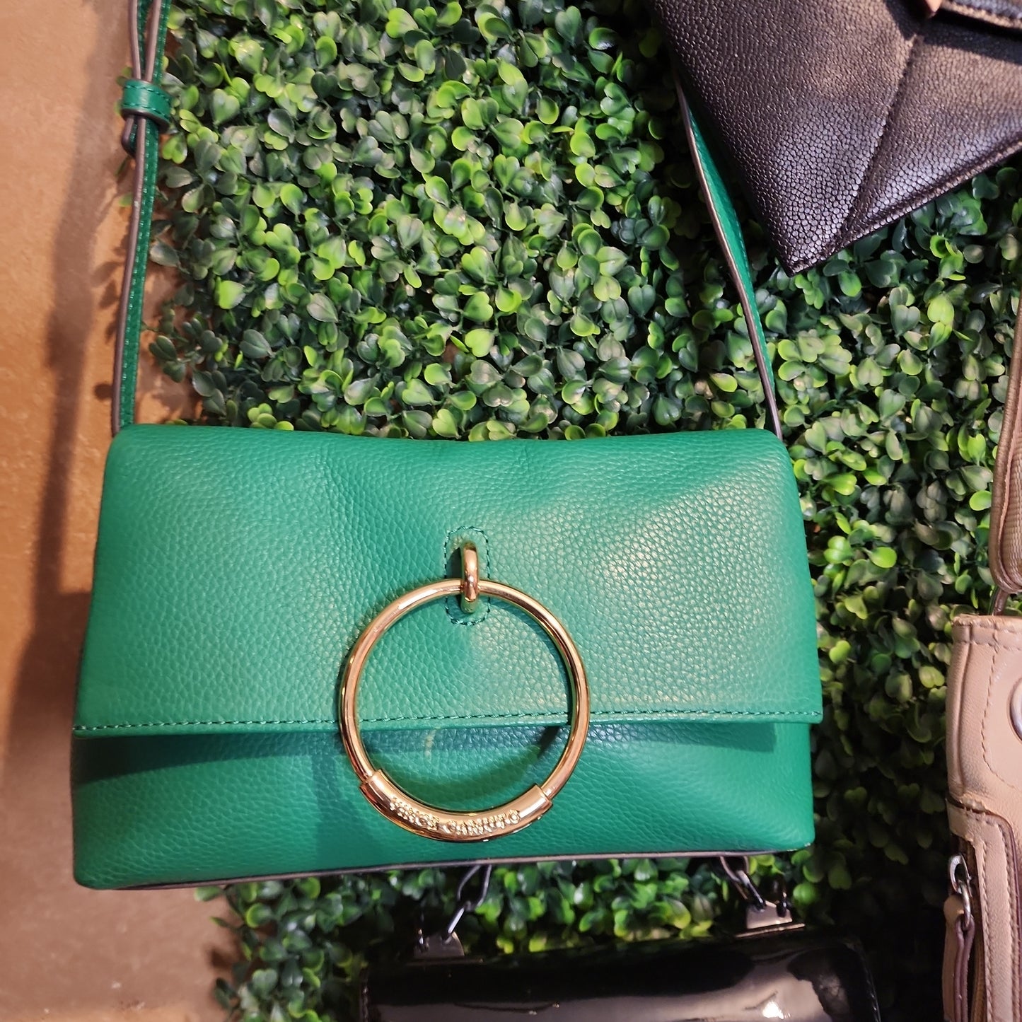 Vince Camuto Kelly Green Crossbody Handbag