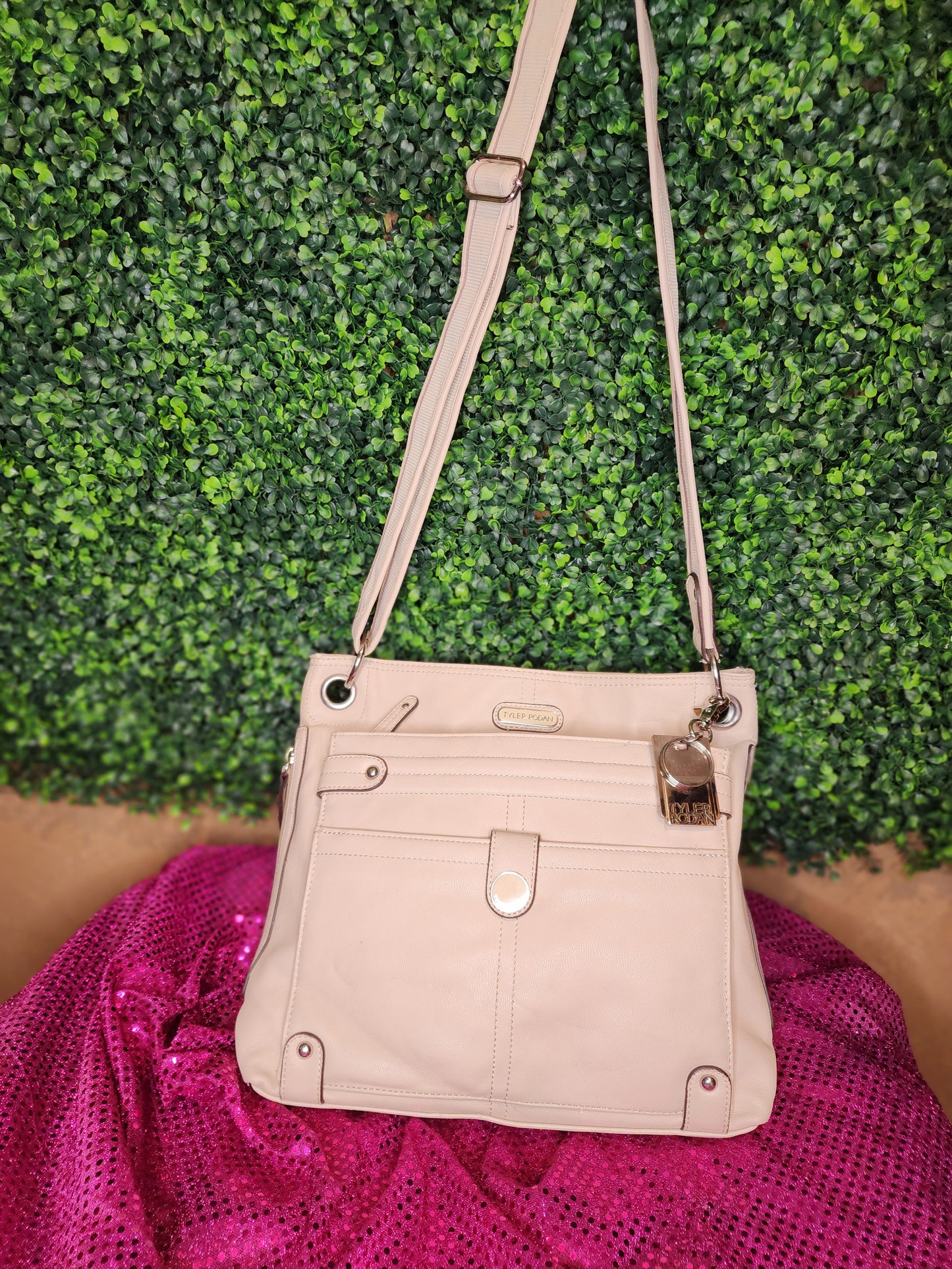 Tyler Rodan Beige Shoulder Bag