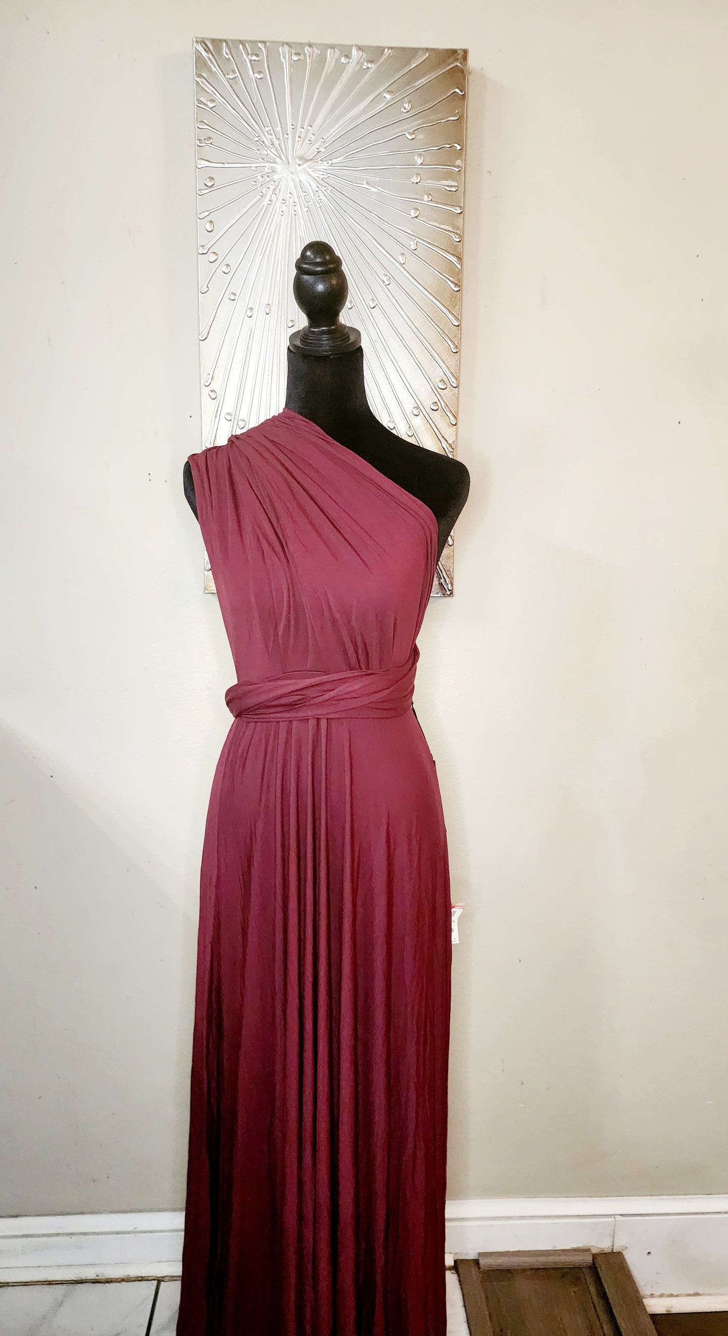 Lulu's Burgundy Wear It You Way Maxi Dress