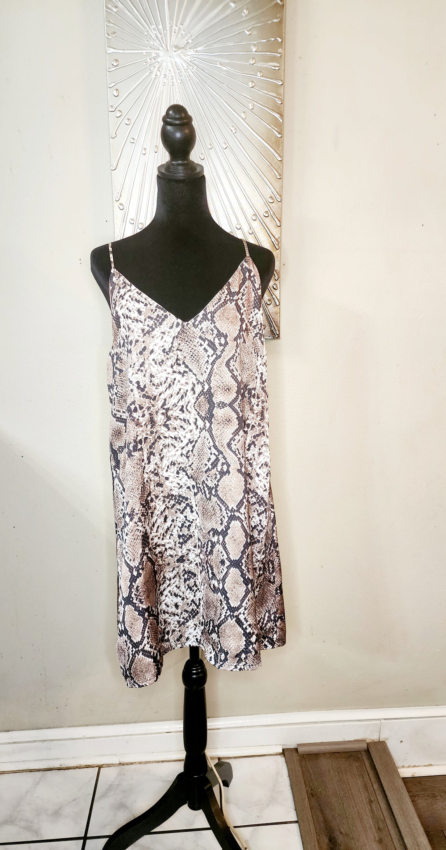 Shein Snakeskin Slip Dress