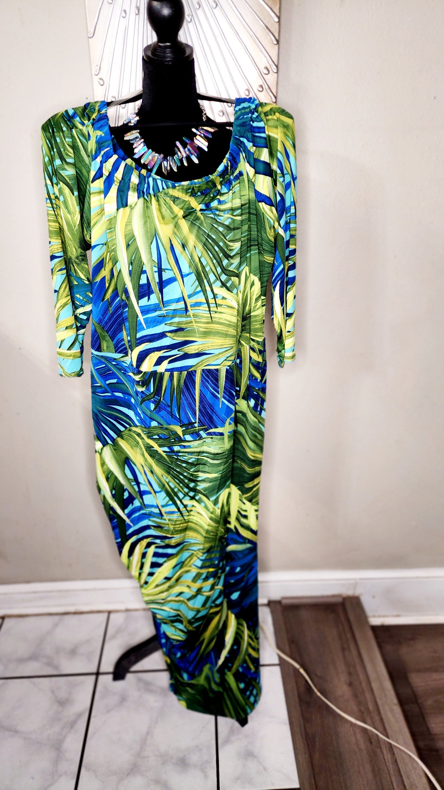 Ashley Stewart Floral Print Maxi Dress