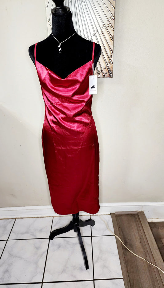 XXXiticat Burgundy Slip Dress