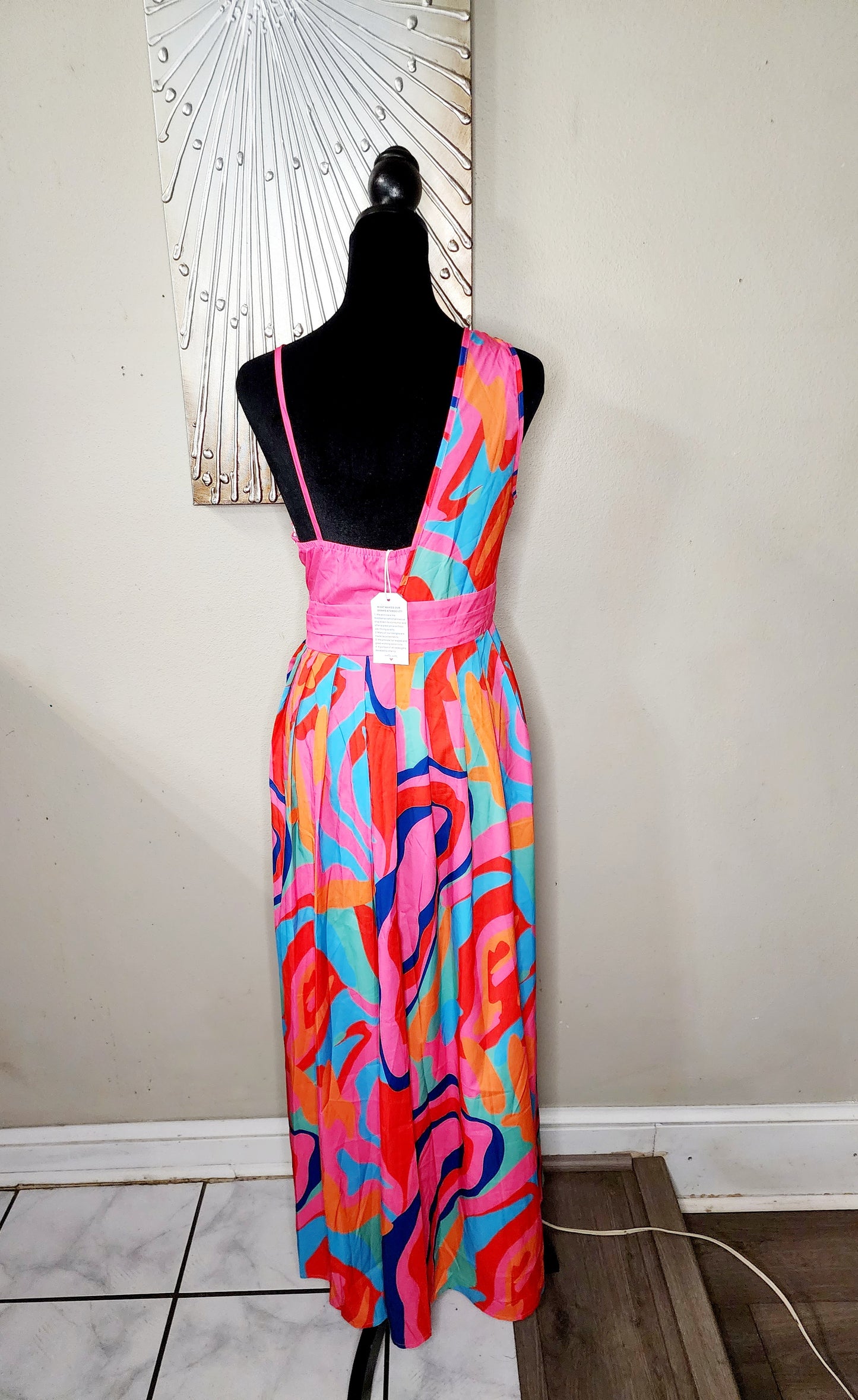 Color Explosion High Low Dress