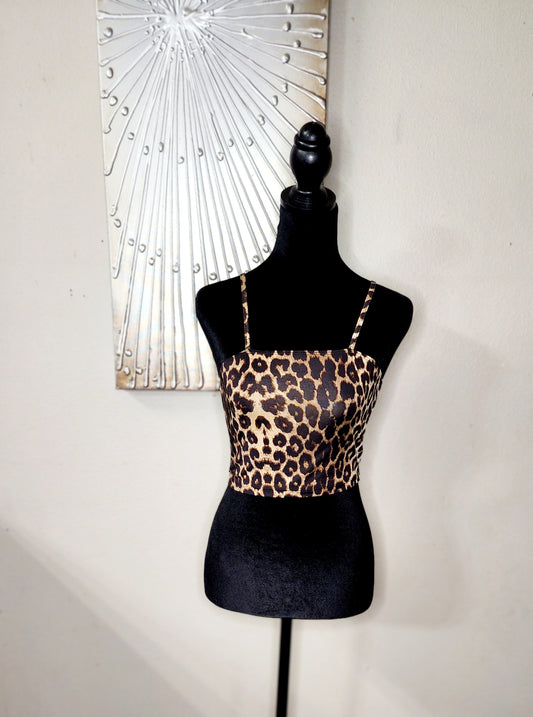 Shein Animal Print Crop Top