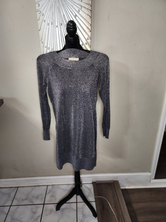 Micheal Kors Black and Silver Sweater Dress