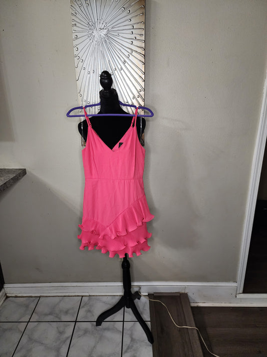 Do + Be Fuchsia Ruffled Mini Dress (NWT)