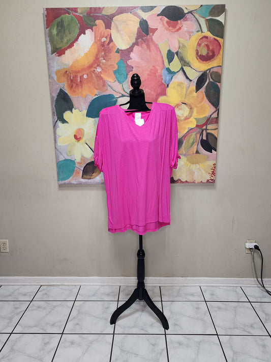 JMS Active Wear Fuchsia Shirt