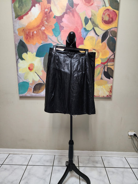 Leather A Line Skirt by Worthington
