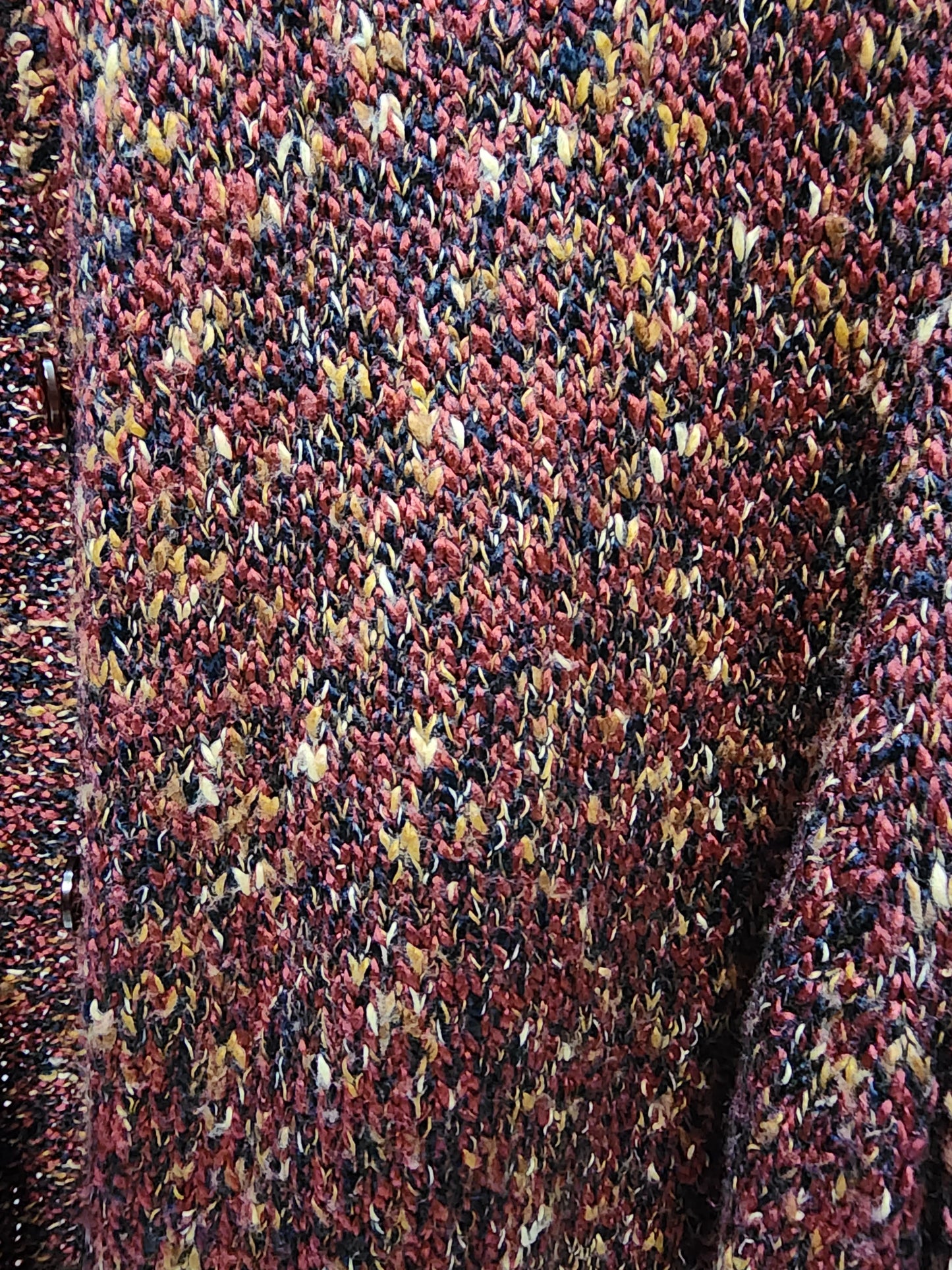 C.J. Black Multi Color Button Up Sweater