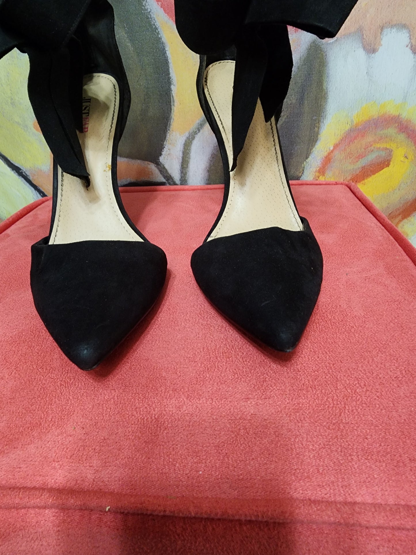 Just Fab Black Present Heels