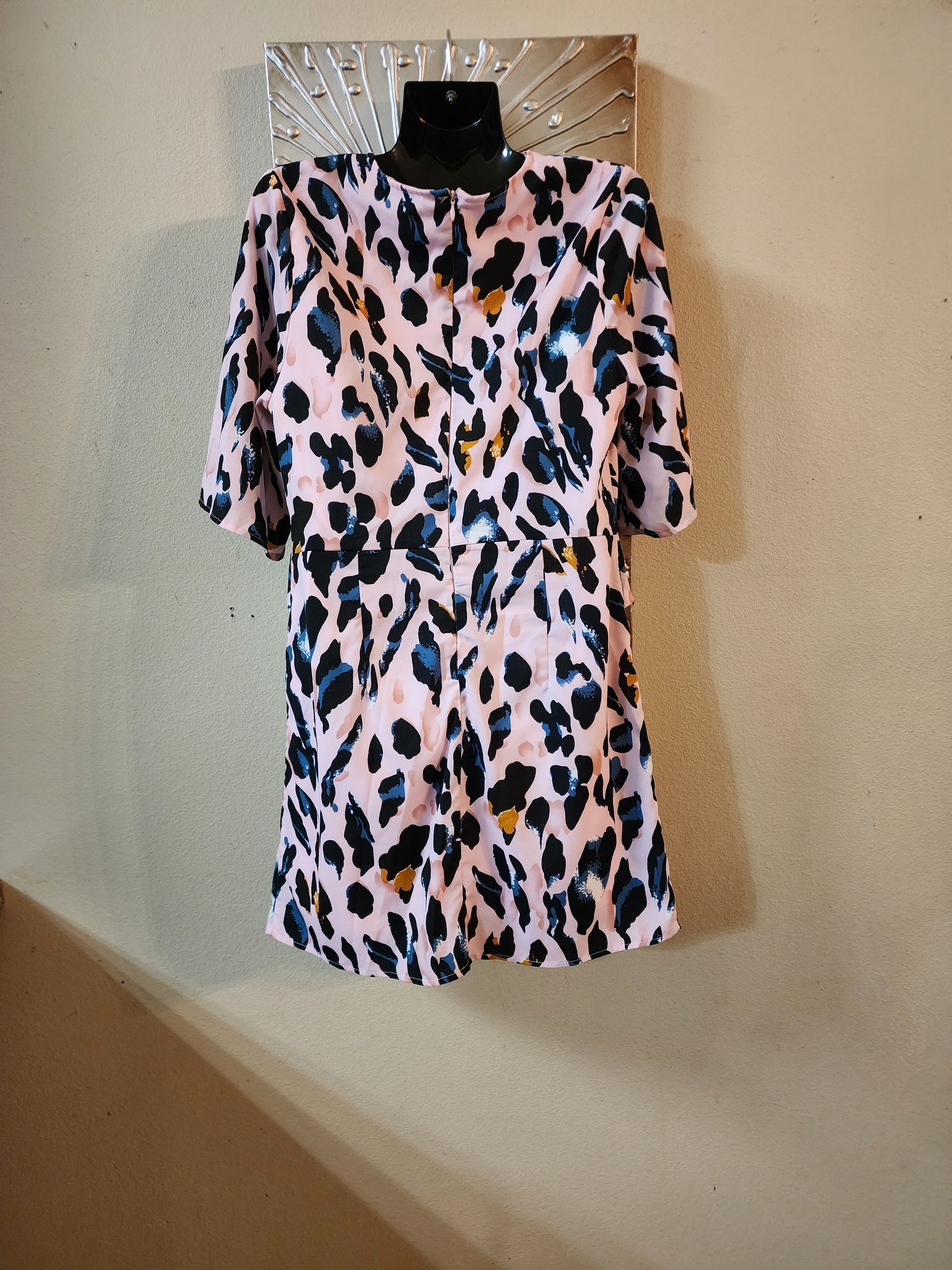 TCEC Pink Animal Print Mini Dress