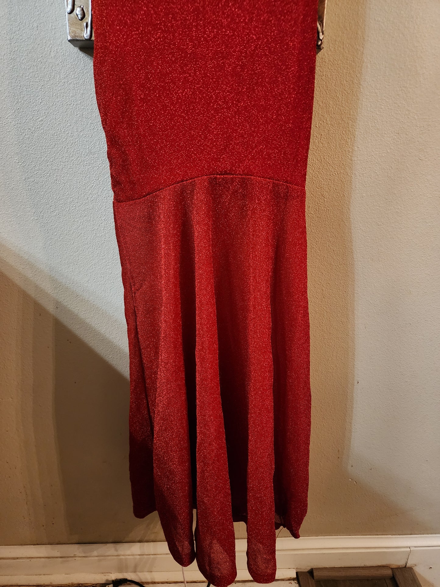 CBR Red Glitter Fishtail Maxi