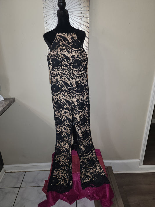 L'Atiste Black Lace Jumpsuit