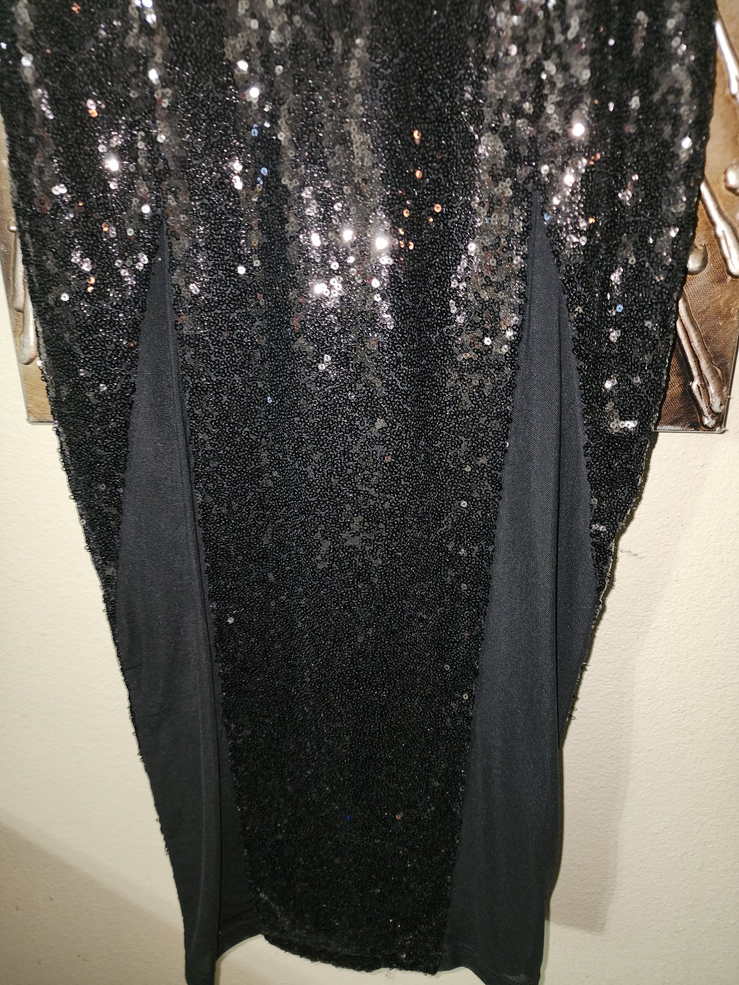 Fashion Nova Back Sequin Midi Dress