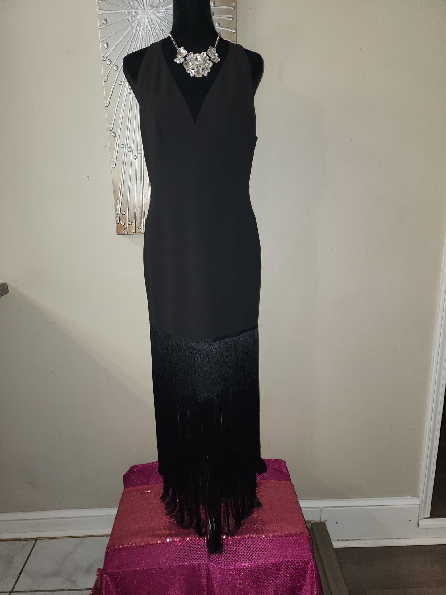 Calvin Klein Cocktail Fringe Dress