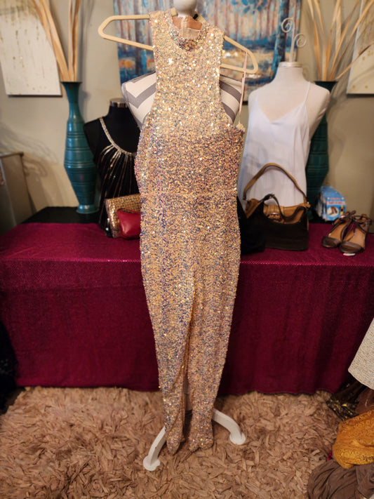 Reaches Iridescent Sequin Jumpsuit