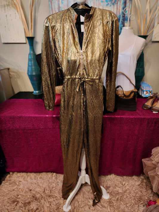 Gold Foil Looking Jumpsuit