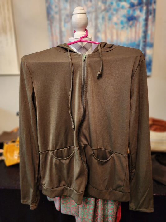 Olive Green 2 Pcs Suit