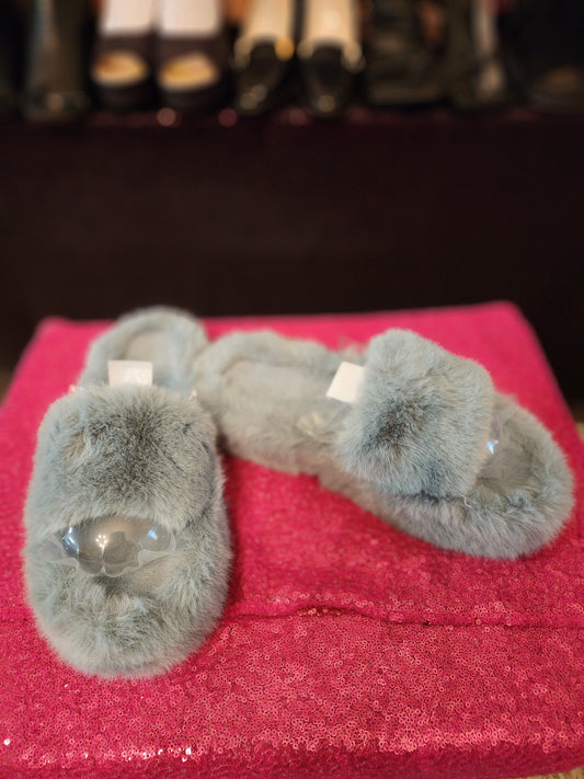 Fur Slide (Periwinkle Blue)