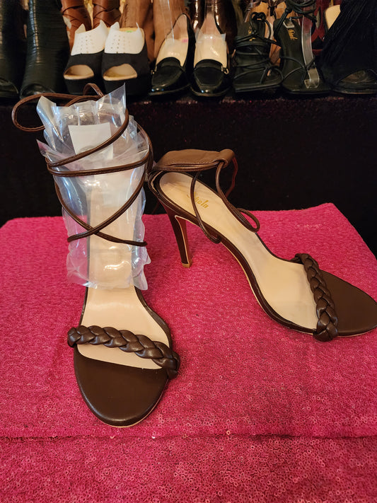 Shein Strappy Brown Heels