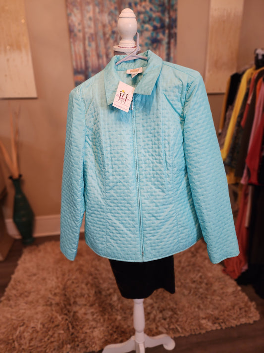 Talbots Light Weight Sea Green Jacket