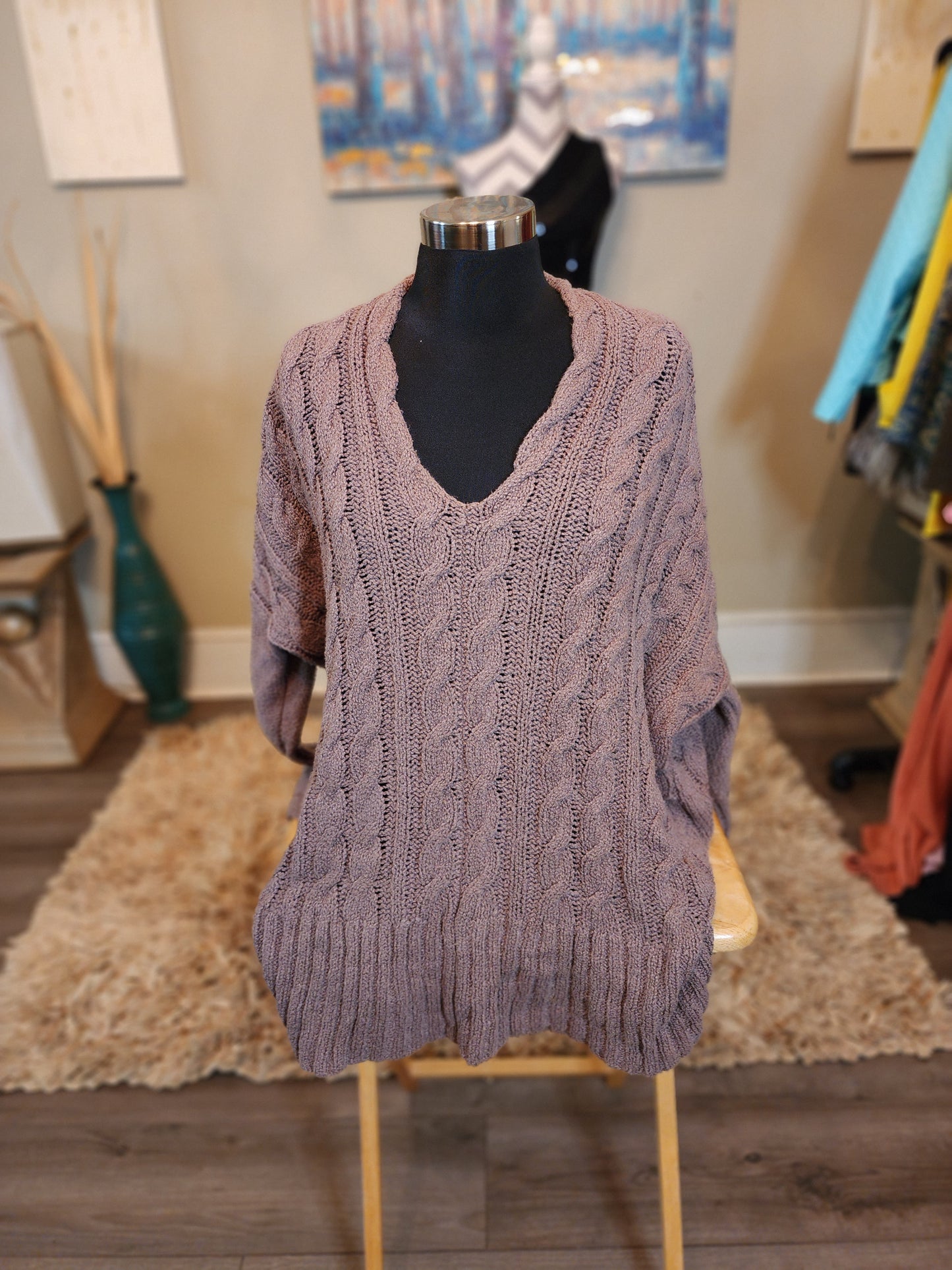 Free People Brown Sweater