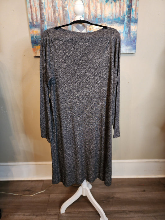 Eileen Fisher Black and White Swing Dress