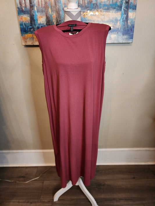 Eileen Fisher Sleeveless Swing Dress in Mauve