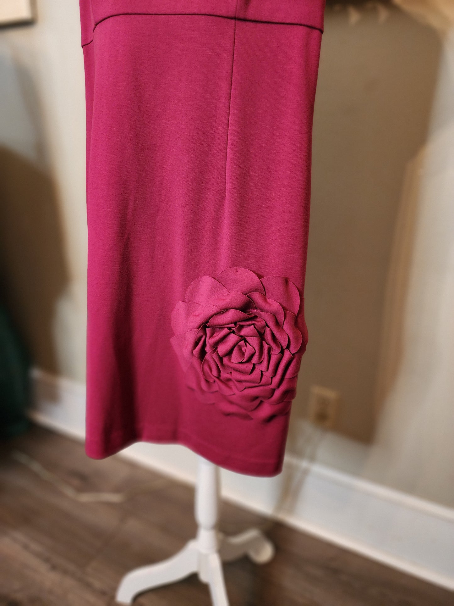 Jessica Howard Plum Sheath Dress with Flower