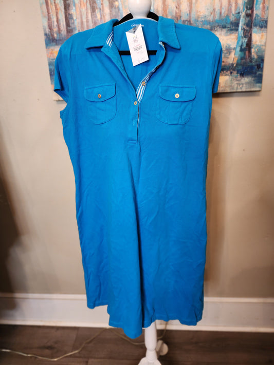 Land's End Turquoise Shirt Dress