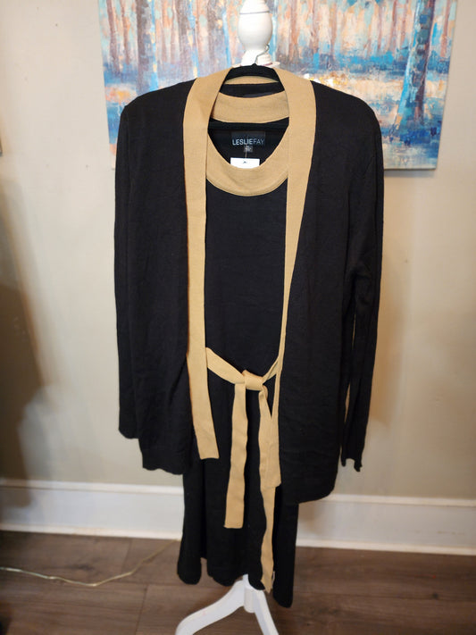 Leslie Fay 2 Pcs Sweater Dress