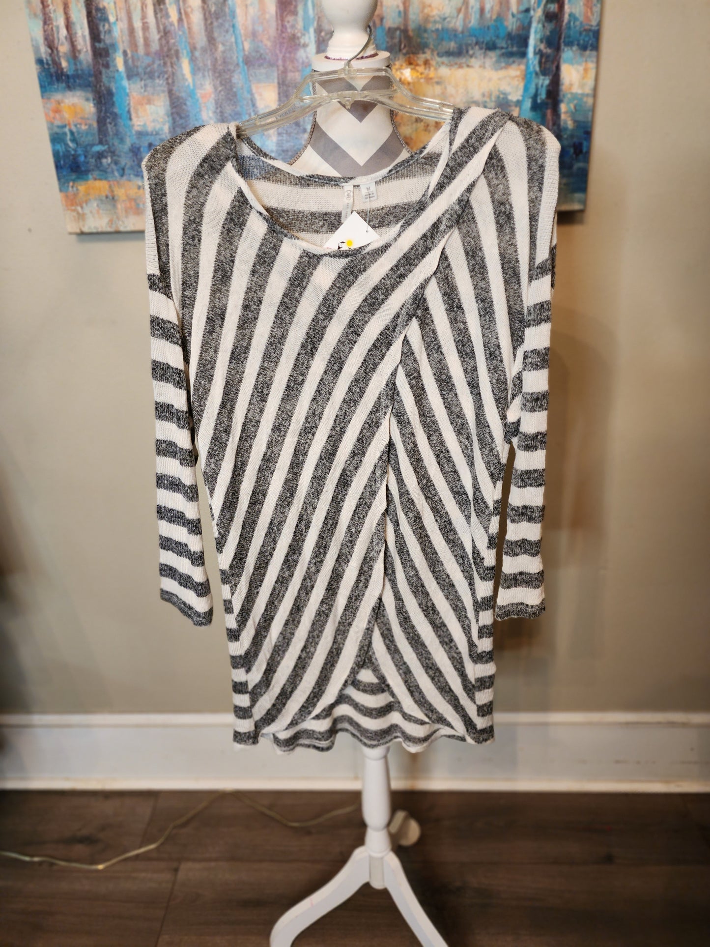Cato Black and White Light Sweater