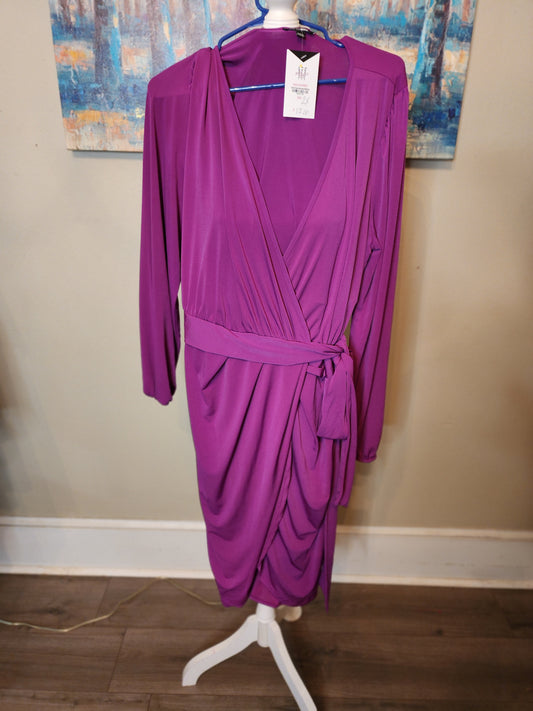 Fashion Nova Purple Wrap Dress