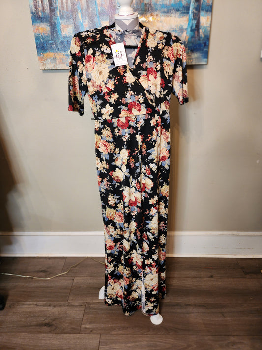 Stiletto's Blue Floral Maxi Dress