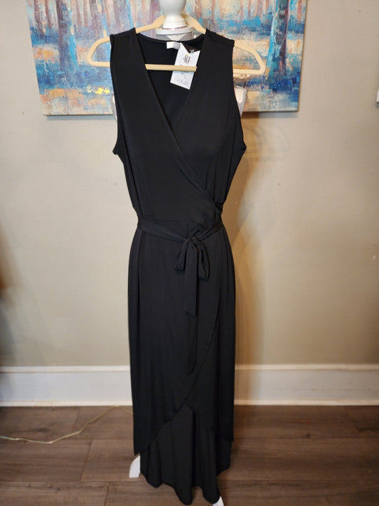 Charming Charlie Black High Low Wrap Dress