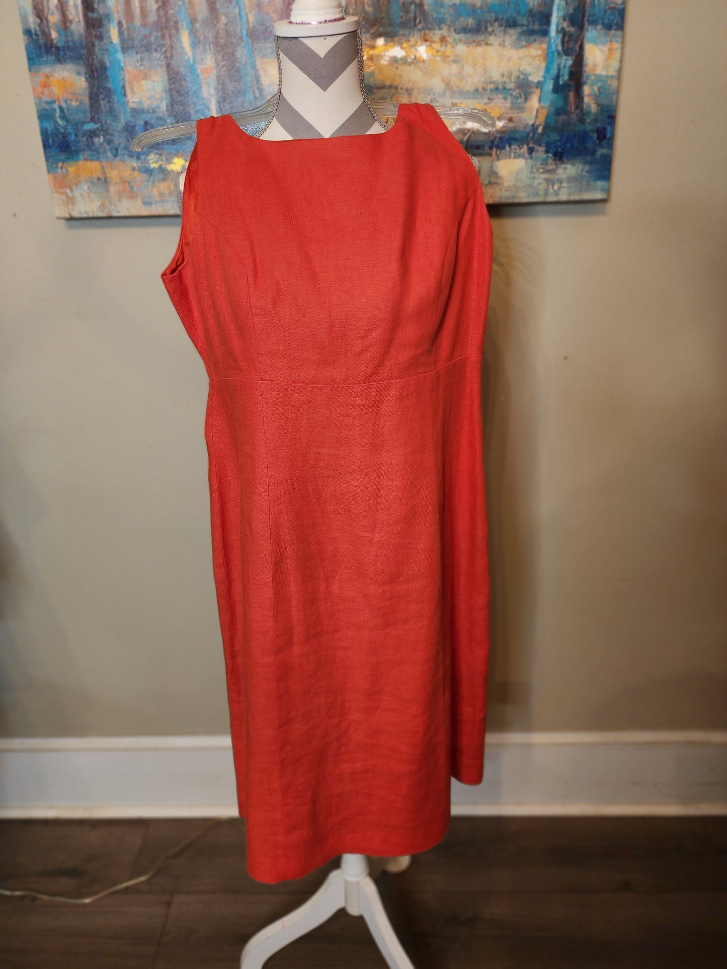 Talbot's Rust Linen Dress