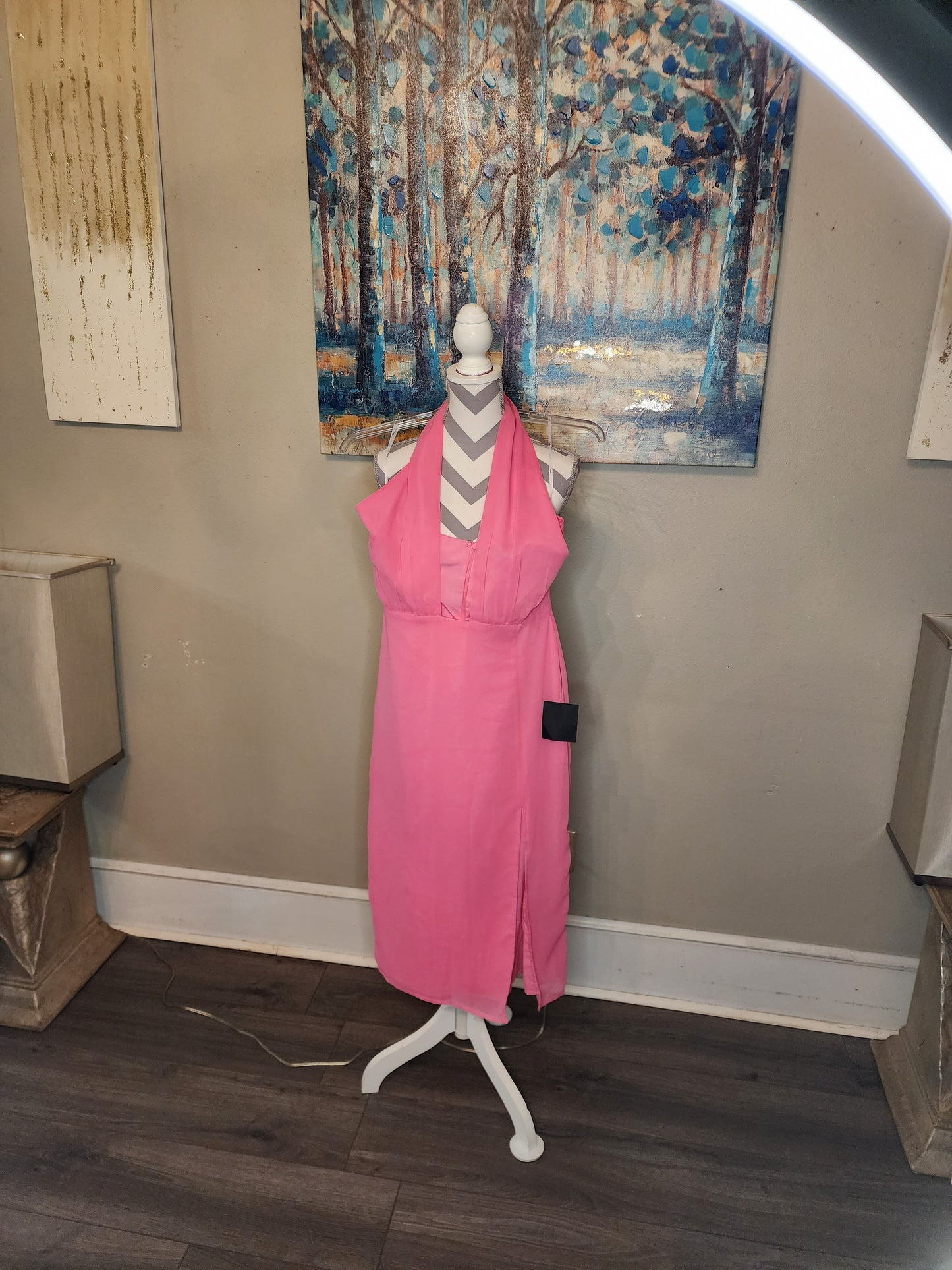 Lulu's Pink Halter Dress